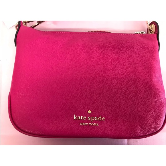 Kate Spade Rosie  Small Crossbody Bag. Pink. Pink  & White Strap. New With Tag. - Picture 3 of 13